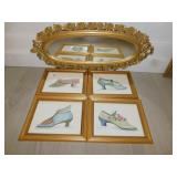 PICTURES OF SHOES BY PEGGY ABRAHAM & MIRROR