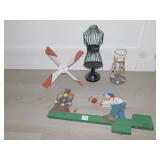 DRESS FORM METAL, LIFT TOP CANDLE HOLDER, WHIRLY