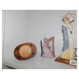 FIGURINES EVENING STROLL, A. BELCARI, PORCELAIN