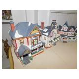 5 CERAMIC LIGHT UP HOUSES, CHORDS NOT INCLUDED,