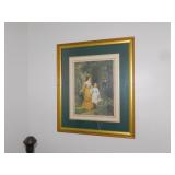 PRINTS 2 LADIES, 26.5" X 23", 27.5" X 23.5", LADY