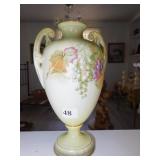 HAND PAINTED VASE 14" H