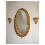 MIRROR CONSOLE SET, MOLDED PLASTIC, 48" H X 26" W