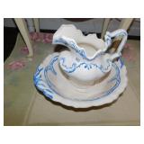 PITCHER & BOWL SET CERAMIC