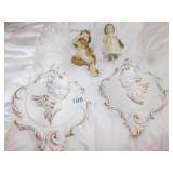 2 WALL CHERUBS, GIRL & CHERUB