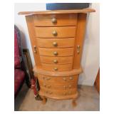 JEWELRY ARMOIRE, SMALL NICKS ON TOP, 42" H X 20"