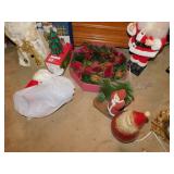 SNOWMAN PICTURE, STAIN GLASS LIGHT UP TREE,