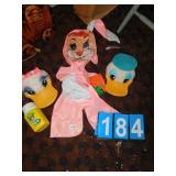 CHILDS BUNNY B LOW UP, DONALD AND DAISY CAP HATS,