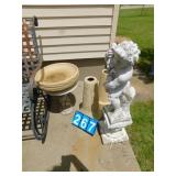 BIRD BATHS, CHERUBS, ETC.