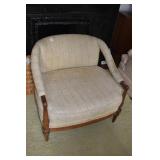 ARMCHAIR UPHL. ARMS AND SEAT WOOD FRAME 30" X 30"