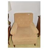GOLD ARMCHAIR RETRO 33" H X 30" D X 29" W