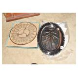 SILVERPLATE MEAT TRAY, GLASS PLATE IN BOX