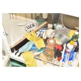 SANDPAPER, CLEANING PRODUCTS ETC.