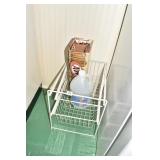 BIN, AW ROOT BEER 8 CANS, VINEGAR, ETC.