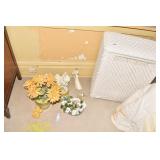 HAMPER, PLANT, HUMMEL W/ CHIPPED HAND, ETC.