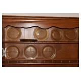 AMBER DEPRESSION PLATES 6 - 12 " PLATES, 1