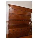 OPEN HEYWOOD WAKEFIELD HUTCH 2 PIECE SOLID MAPLE
