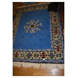 BLUE WOOL RUG 6