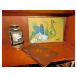 PAINTING ON WOOD MADE IN KOREA, WOOD BOOK OF