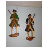 SET OF THREE METAL WALL DECORATIONS MUSKET RIFLE