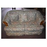 LOVE SEAT WITH THROW PILLOWS