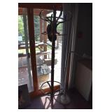 WOOD COAT RACK DAMAGED ONE PIECE BROKEN