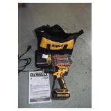 DEWALT 20V MAX DRILL WITH DRILL BITS AND BAG