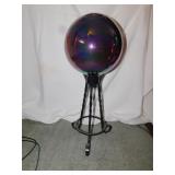IRON BASE GAZING BALL; H:29