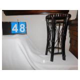 WOOD PLANT STAND; H:20" W:11"