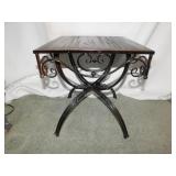 METAL STAND; H: 15" W:14"