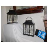 TWO LED BO LANTERNS; TWO BULBS EACH; NEW