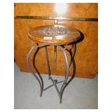 FERN STAND; METAL INSET; H:24" W:11 1/2"