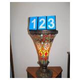 LIGHT UP PEDESTAL; IDEAL FOR A STAIN GLASS LAMP