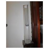 WOOD CANDLE STAND; H: 48 1/2" W: 5 3/4"; WITH