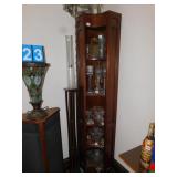 CORNER WOOD SHELF UNIT; H:6