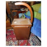 SIDE TABLE WITH MAGAZINE RACK TABLE 23"H
