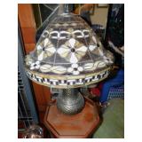 STAINED GLASS LAMP BRONZE LIKE