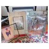 FRAMED OWL PICTURE, PATTI LABELLE FRAMED PICTURE,