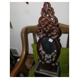 HANGING WOODEN MIRROR WITH DISPLAY BOX