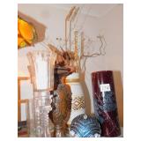 VASE, CANDLE STICK HOLDERS, ORNAMENT, PILLAR