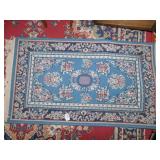 SMALL BLUE RUG 23" X 43"