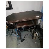 SMALL END TABLE WITH OPEN SHELF 29"H X 14"D