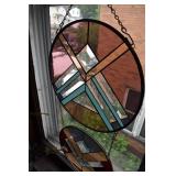 TWO WINDOW HANGINGS TREE DESIGN AND GEOMETRIC