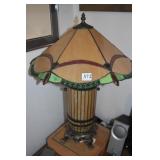 LEADED GLASS LA MP WITH COMPOSITION BASE 26"H