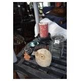 STONE OWL PAPERWEIGHT RED FLICKER CANDLE, SWAN,