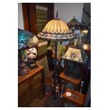 FLOOR LAMP WITH YELLOW SHADE