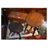 SMALL BENCH WITH WHEAT CARVED DESIGN, SMALL