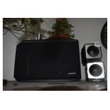 TWO REALISTIC SPEAKERS AND TWO BOSE SPEAKERS