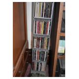 CD RACK AND SOME CDS