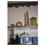 SHELF OF ASSORTED COLOGNES